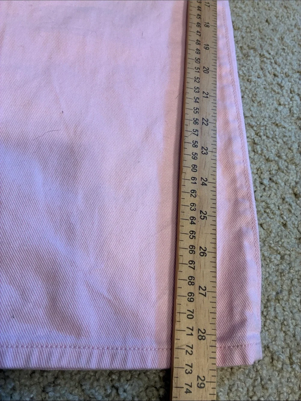 New! Old Navy High Rise Baggy Pink Wide-Leg Jeans 100% Cotton Girls XXL 18 Plus